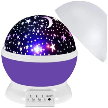violets LED gaismas, kas maina gaismas pozīcijas. 