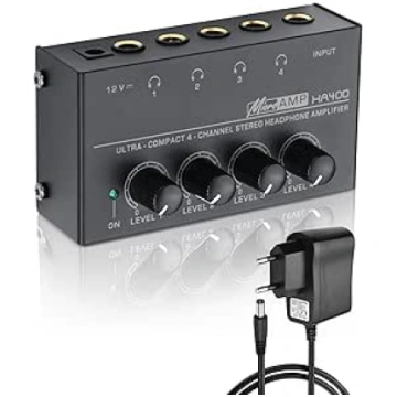 SinLoon HA400 4 kanālu stereo austiņu pastiprinātā