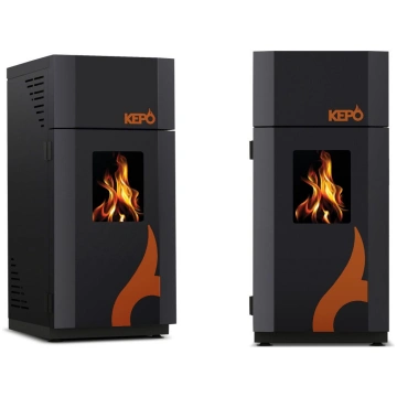 KEPO malkas katls Etage Flame RAL9005 melns 17kW 1
