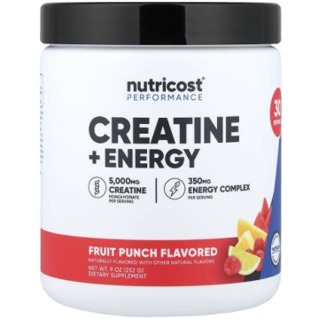 Nutricost, Performance, Creatine + Energy, Fruit P