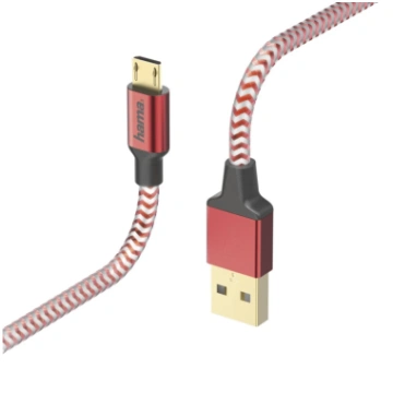 Hama 00178288 Reflective Charging/Data Cable, Micr