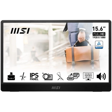 MSI PRO MP161 E2 pārnēsājamais monitors 15,6 colla