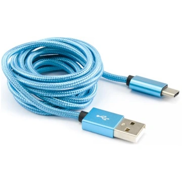 Sbox USB->Type C M/M 1.5m CTYPE-1.5BL Blue T-MLX35