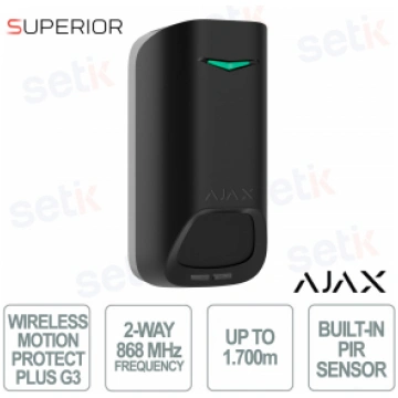 Ajax MotionProtect Plus G3 Jeweler Black PIR and M