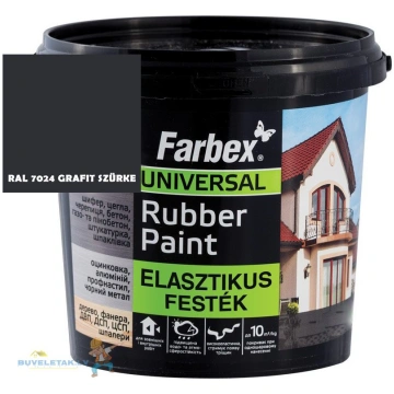 Krāsa Farbex Farba gumova grafita 1.2 kg 31995