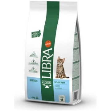 LIBRA CAT KITTEN 1,5KG - KAĶĒNIEM NO 2 LĪDZ 12 MEN