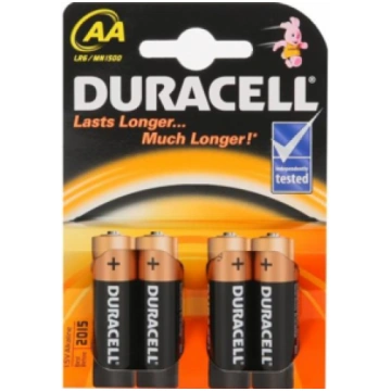 DURACELL AA/LR6 SĀRMU BĀZES MN1500 4 GAB 297 50003