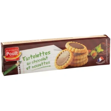 Cepumi "Tartelettes" ar šokolādes un riekstu pildī