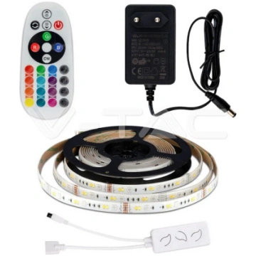 4Wm(230Lm/m) LED V-TAC SMART lentu komplekts RGB +