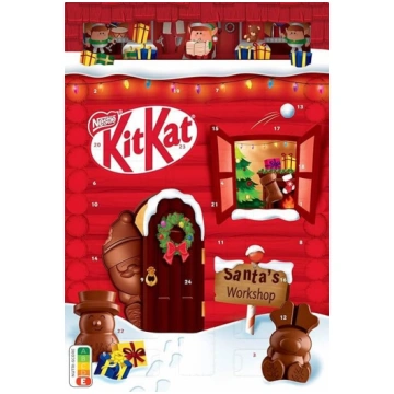 Nestlé Kitkat Adventes kalendārs ar šokolādi un 3D