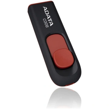 MEMORY DRIVE FLASH USB2 16GB/BLACK/RED AC008-16G-R