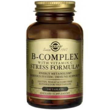 B-Complex with Vitamin C Stress Formula Solgar 100