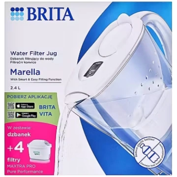 Brita Dzbanek filtrujący Brita Marella+4 wkłady Ma