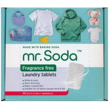 Mr. Soda veļas mazgāšanas tabletes bez smaržas 30 