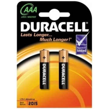 Baterijas Duracell AAA Alkaline 2pack 500039407713