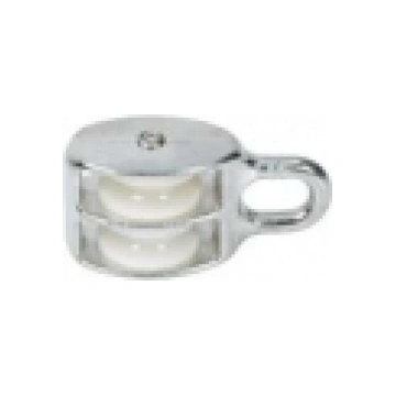 Pulley 8x30mm double wheel galv/nylon