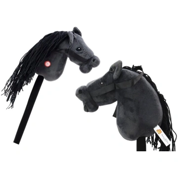 Plīša zirga galva uz kāta Hobby Horse ar skaņām, m