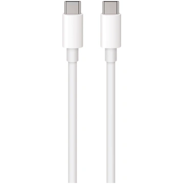 Kabelis Maxlife MXUC-05, 2 x USB-C, 100 cm, balta 