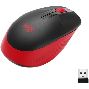 Logitech M190 Wireless Mouse 1000 DPI Red