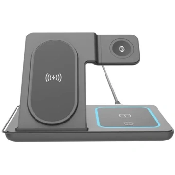 Gembird TA-WPC31S-01-BK 3-in-1 foldable wireless c