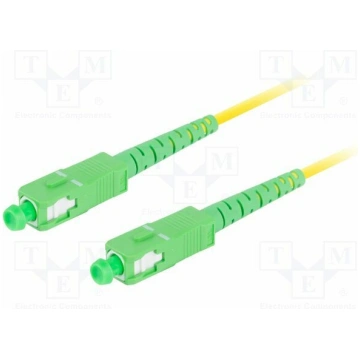 Fiber patch cord; SC/APC,both sides; 3m; 9/125um; 