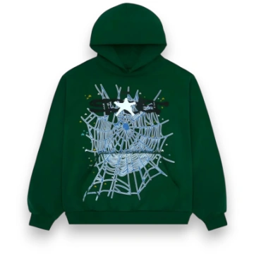 Sp5der Web Hoodie Hunter Green - M / New