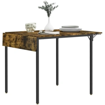 HOMCOM Folding Dining Table, Extendable Kitchen Ta