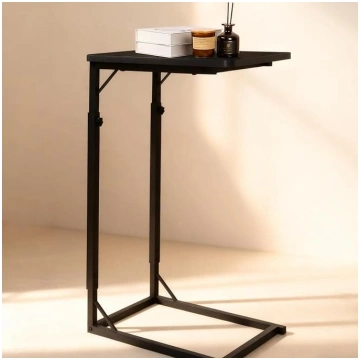 Side Table, C Shaped Side Table for Couch, Bedside