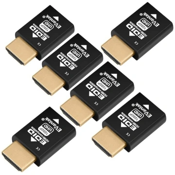 6 iepakojumi Mini HDMI EDID emulators caurlaides 1