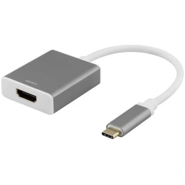 Deltaco USBC-HDMI9 video cable adapter, 0.2 m, USB