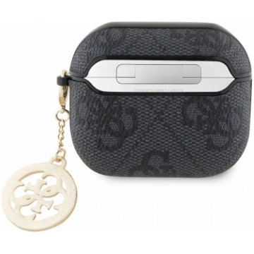 GUESS 4G Script PC|PU Charm Case for AirPods 3 Bla