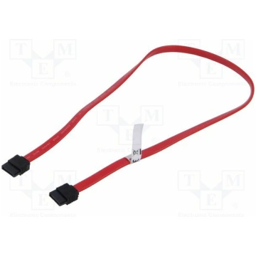 Cable: SATA; SATA L-Type plug,both sides; 0.5m; re