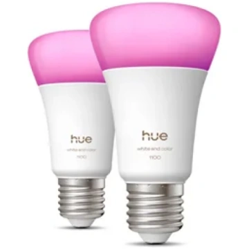Philips Hue WCA 1100 A60 2P EU E27 8.1 W White and