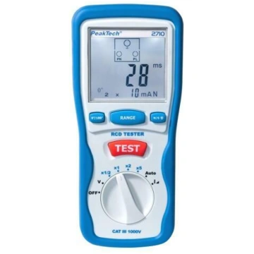 RCD; LCD; 3 digit; 10mA,30mA,100mA,500mA,1000mA; V