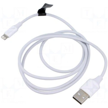 Cable | Apple Lightning plug,USB A plug | nickel p