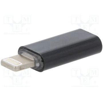 Adapter; Cablexpert; Apple Lightning plug,USB C so