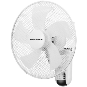 Aigostar - Sienas ventilators 45W/230V balta + TP 