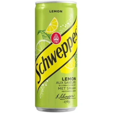 Gāzēts dzēriens SCHWEPPES Lemon, bundžā, 0.33l(DEP