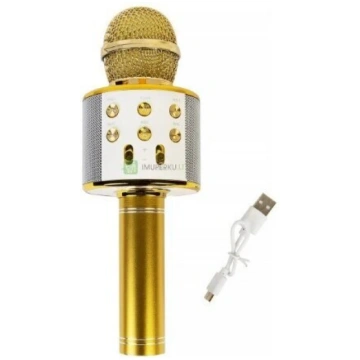 Karaoke mikrofons-skaļrunis ar balss maiņas efekti