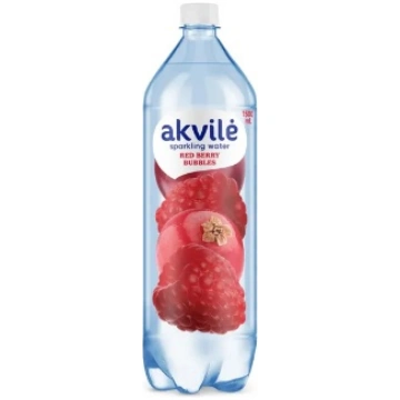 Dzeramais ūdens AKVILE ar sarkano ogu aromātu, vie