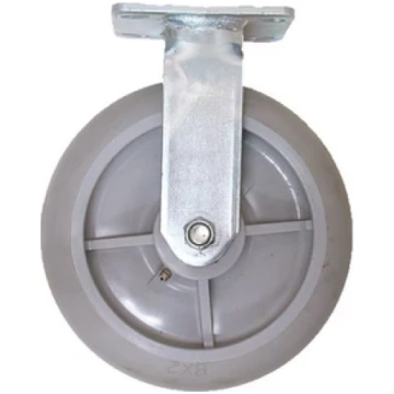 Circle Brand 8" Rubber Swivel Wheel Caster (fixed)