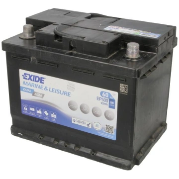 Barošanas akumulatoru baterija EXIDE DUAL AGM; MAR