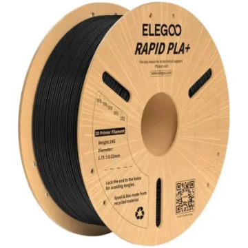 ELEGOO Rapid PLA+ filaments (melns)