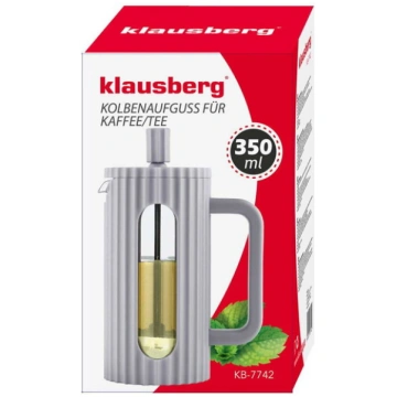Franču prese kafijai/tējai Klausberg, 350 ml, pelē