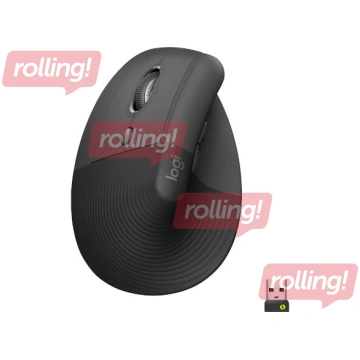 Logitech Lift for Business, Vertical mouse, 6 butt