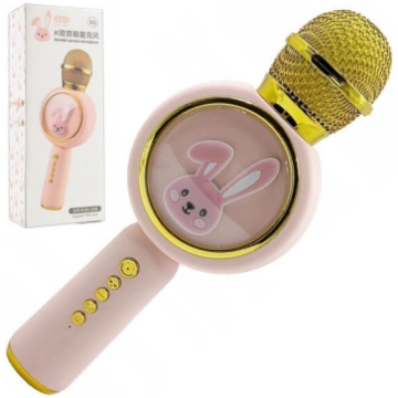 Karaoke mikrofons Bluetooth TWS, rozā Nav norādīts