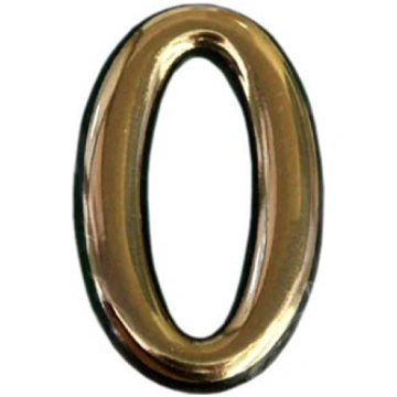Durvju numurs N1011, 5 cm, plastmasa, misiņa krās