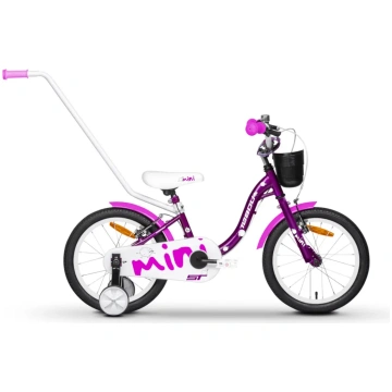 Bērnu velosipēds TABOU Mini ST, 16" violeti balts