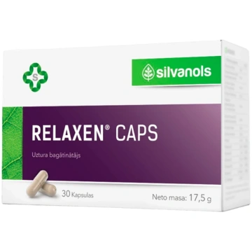 SILVANOLS RELAXEN CAPS dabīgs augu komplekss ar no