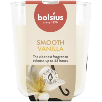 Svece, aromātiskā Bolsius Smooth Vanilla, 45 h, Ba
